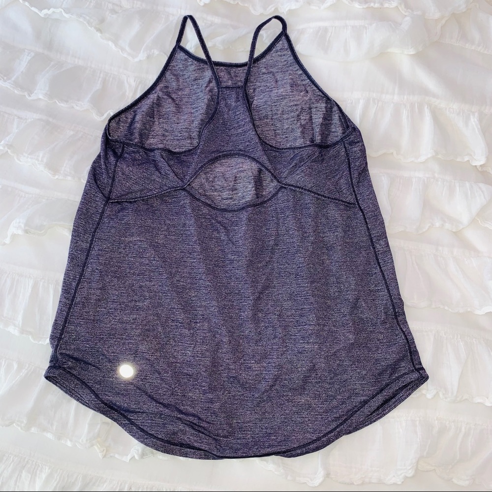 Lululemon High Neck Purple Tank